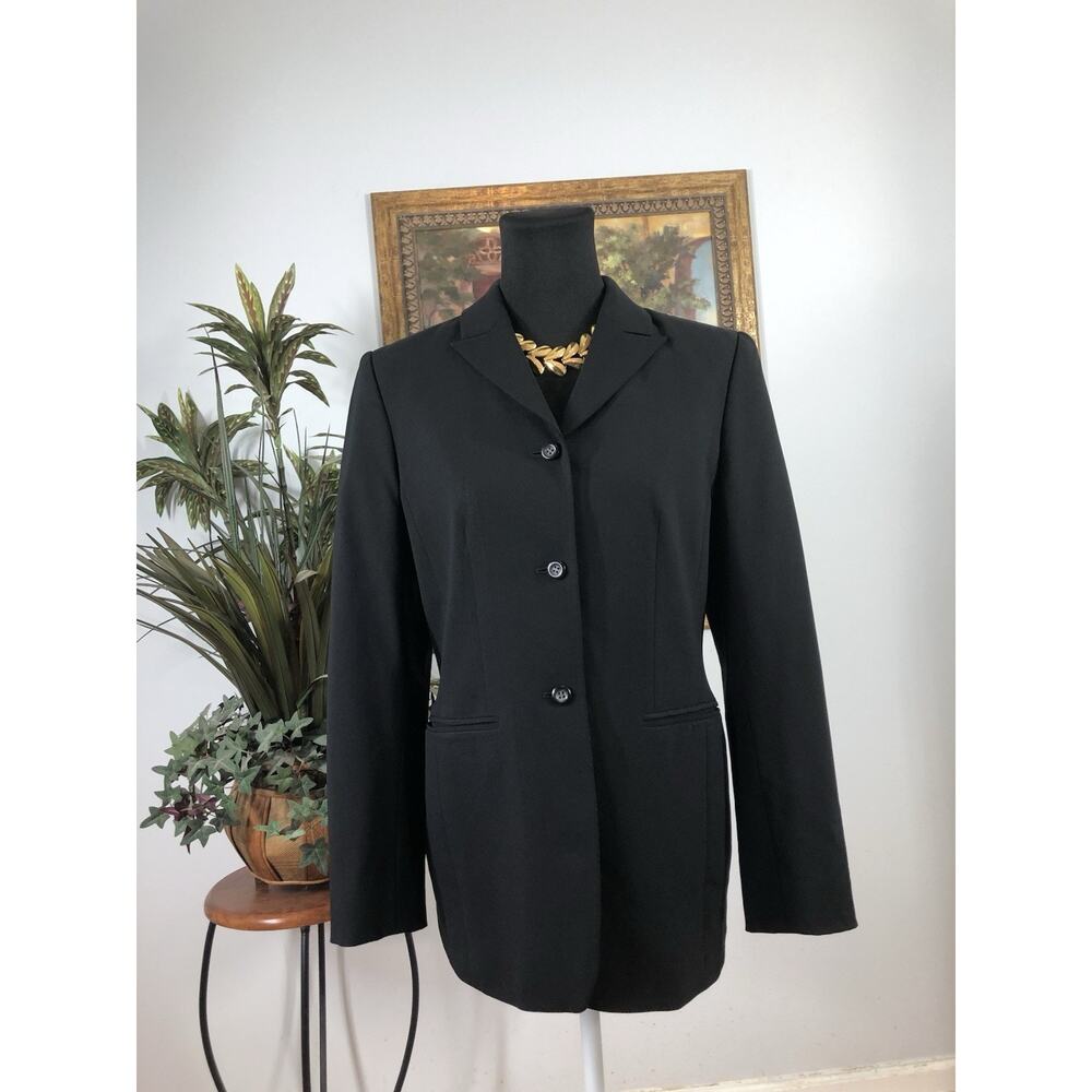 Classiques Entier Women Jacket 6 Black 3 Buttons Whimsigoth Preppy Office Siren